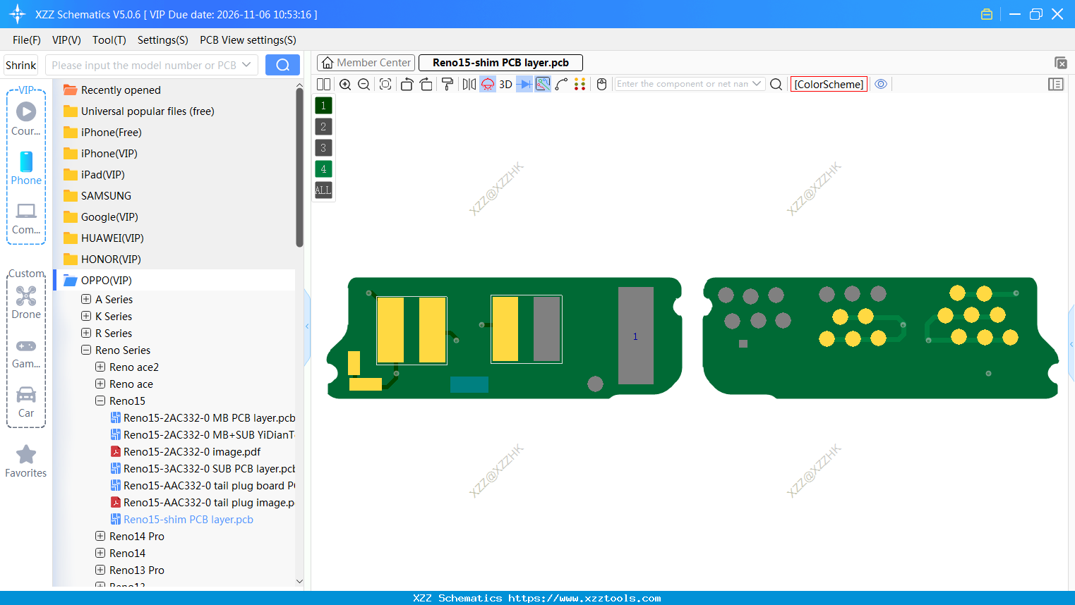 OPPO Reno15-shim PCB Layer